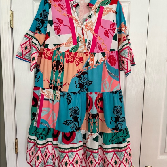 Colorful Patchwork Dress - Picture 5 of 5